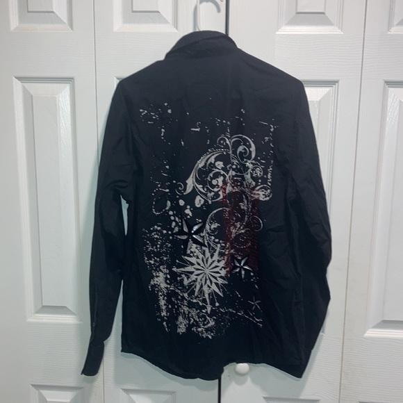 Men’s llcool j long sleeve shirt black size M - Picture 4 of 6